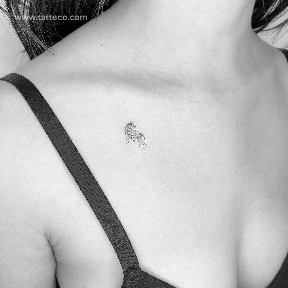 Tiger Temporary Tattoo - Set of 3