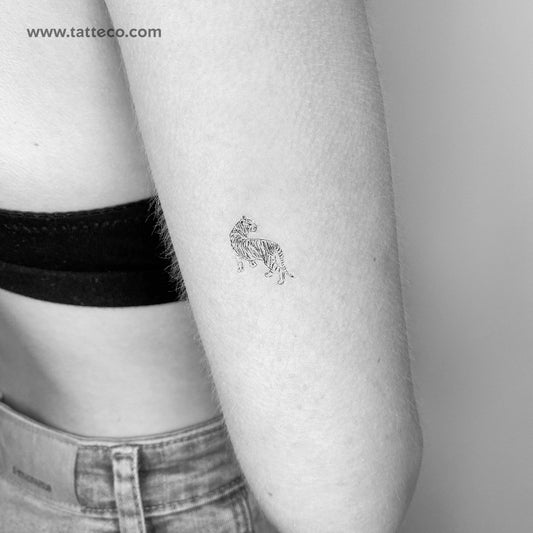 Tiger Temporary Tattoo - Set of 3