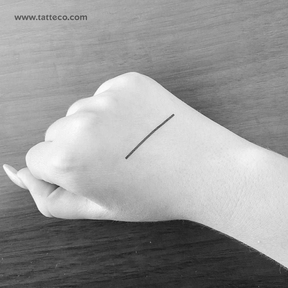Tatuaje temporal de línea de anillo - Juego de 3