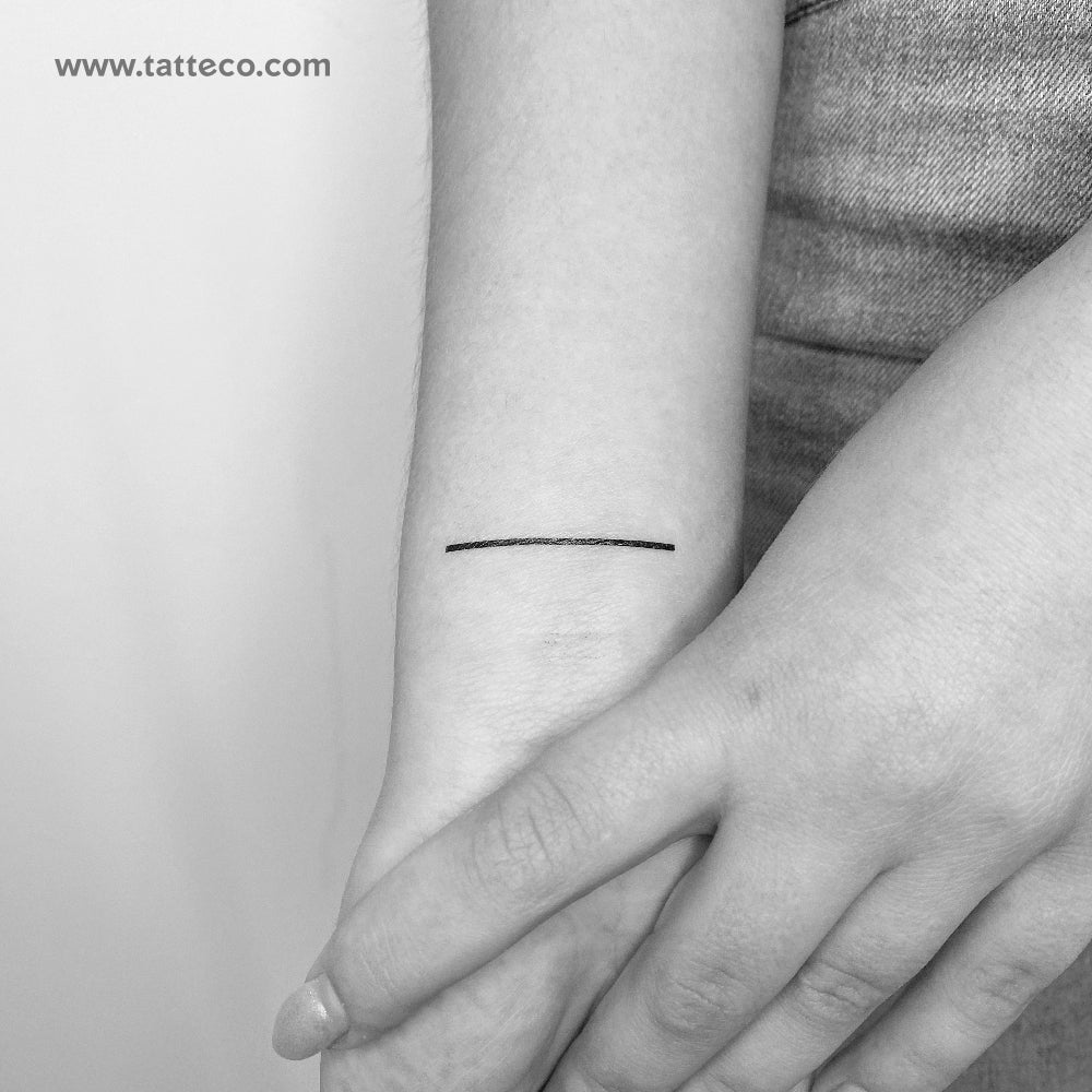 Tatuaje temporal de línea de anillo - Juego de 3