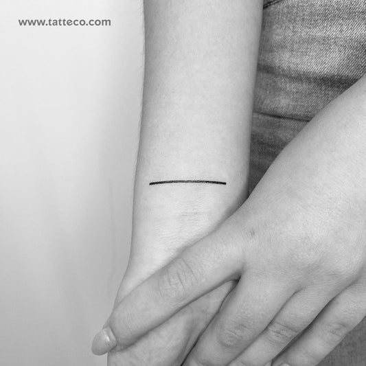 Tatuaje temporal de línea de anillo - Juego de 3