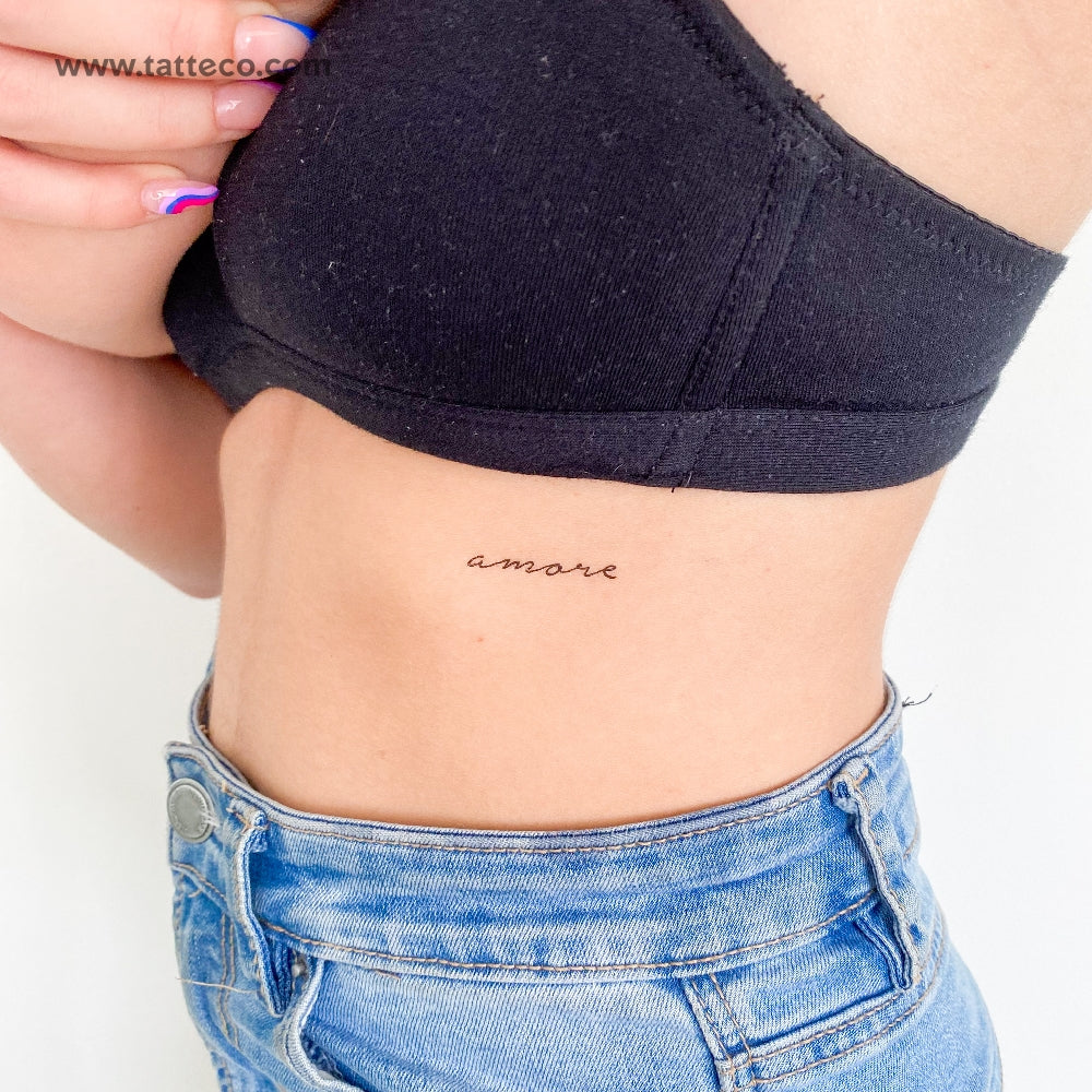 Amore Temporary Tattoo - Set of 3