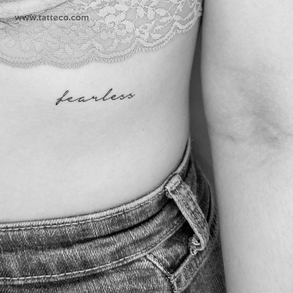 Fearless Temporary Tattoo - Set of 3