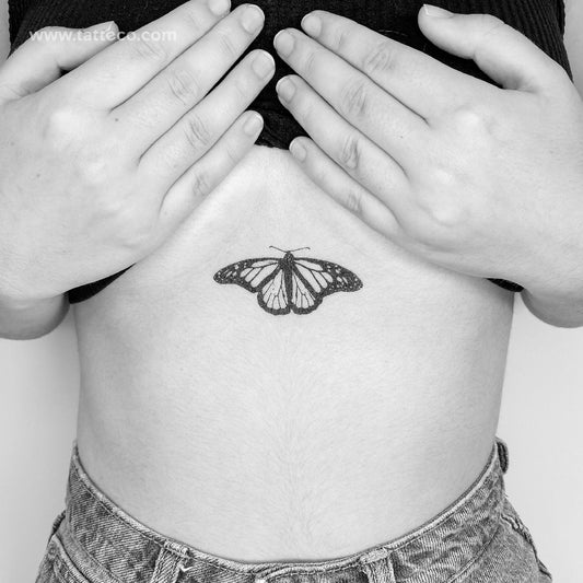 Tatuaje temporal de mariposa tigre común (juego de 3)