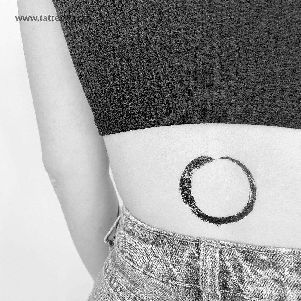 Tatuaje temporal Ensō - Juego de 3