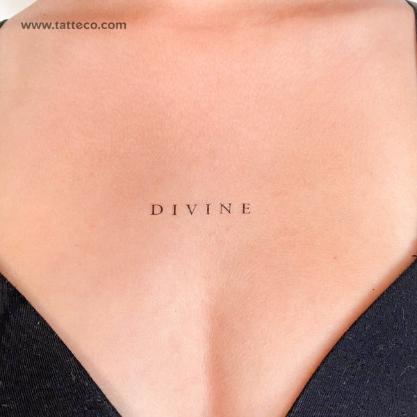 Divine Temporary Tattoo - Set of 3