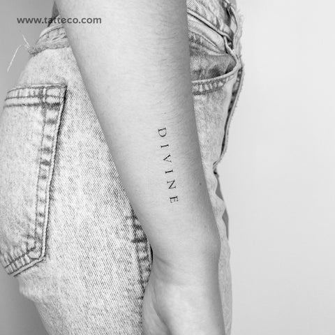 Divine Temporary Tattoo - Set of 3