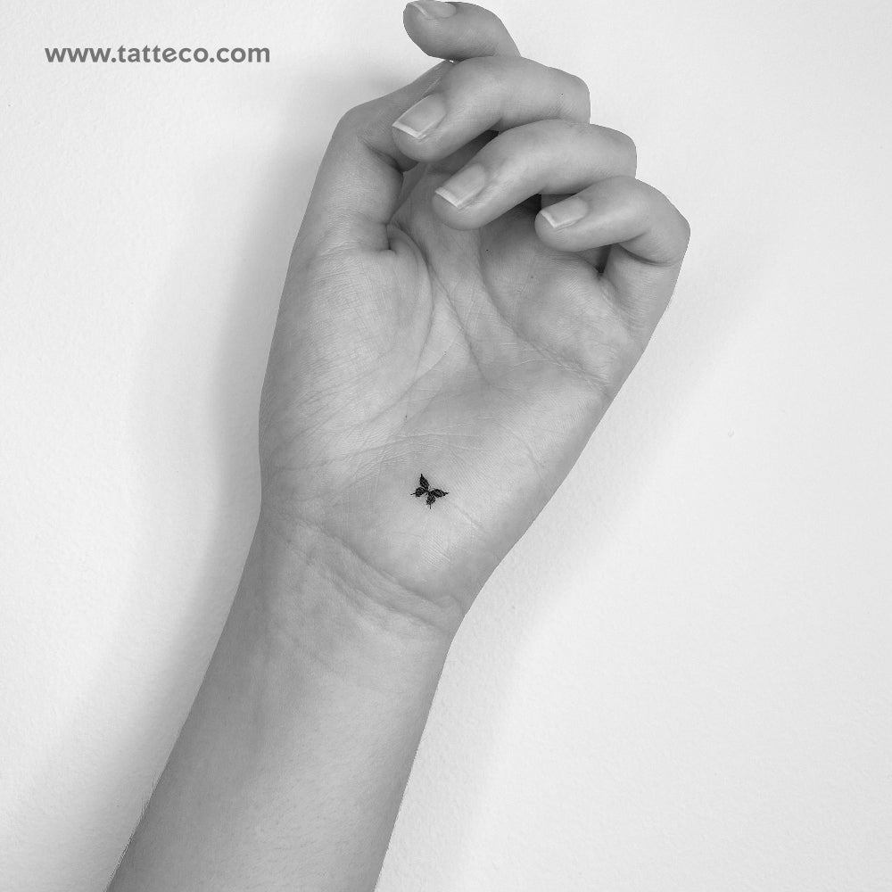 Tatuaje temporal de mariposa pequeña - Juego de 3