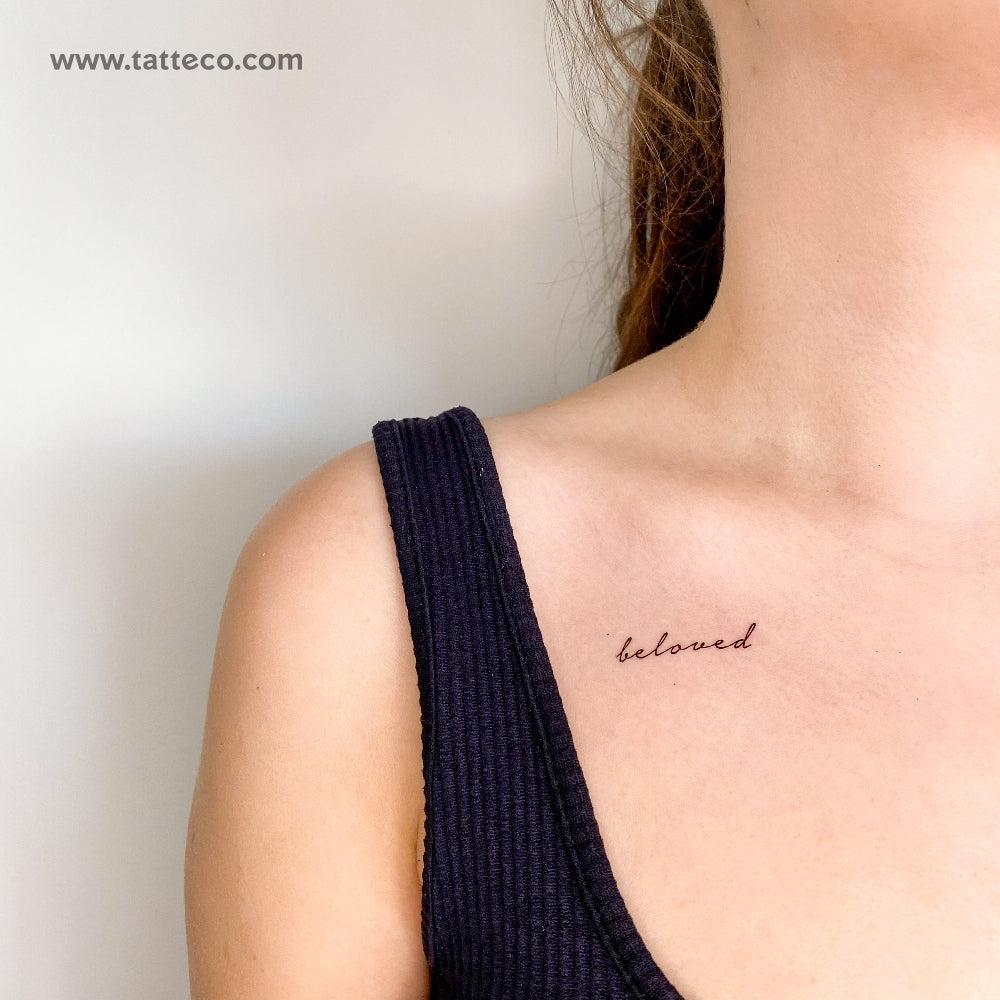 Beloved Temporary Tattoo (Set of 3)