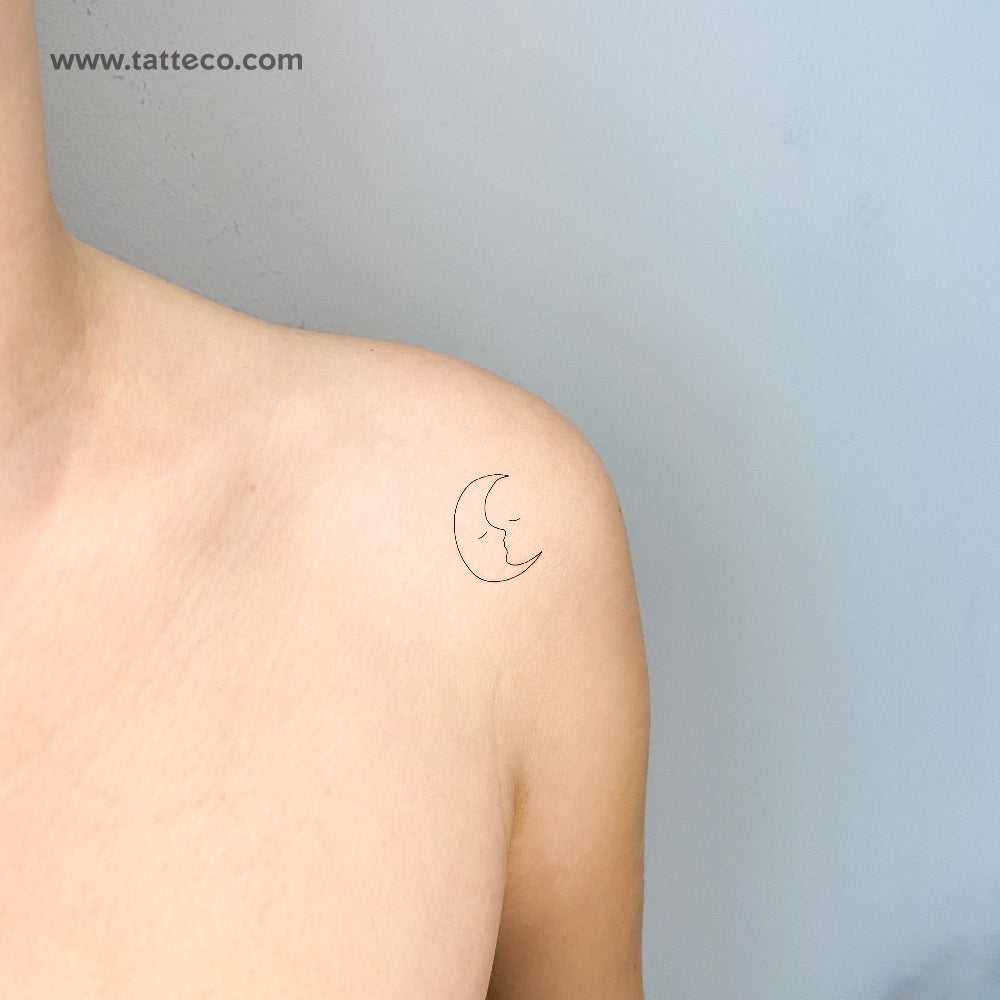 Moon Kiss Temporary Tattoo - Set of 3