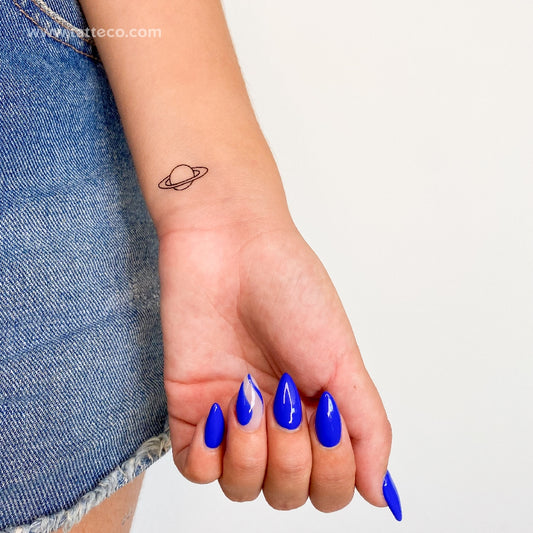 Saturn Temporary Tattoo - Set of 3