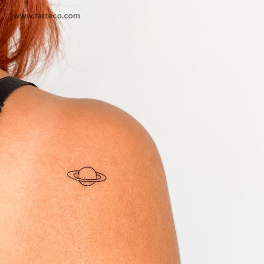Saturn Temporary Tattoo - Set of 3