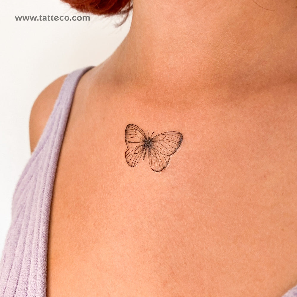 Butterfly Temporary Tattoo - Set of 3