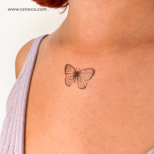 Tatuaje temporal de mariposa - Juego de 3