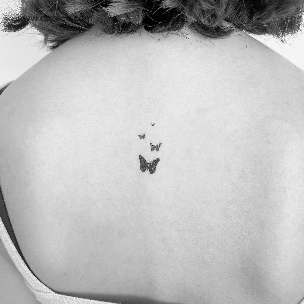 Butterfly Family Temporary Tattoo - Set of 3