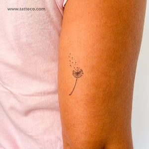 38 Beautiful Dandelion Tattoos On Foot - Leg Tattoo Designs