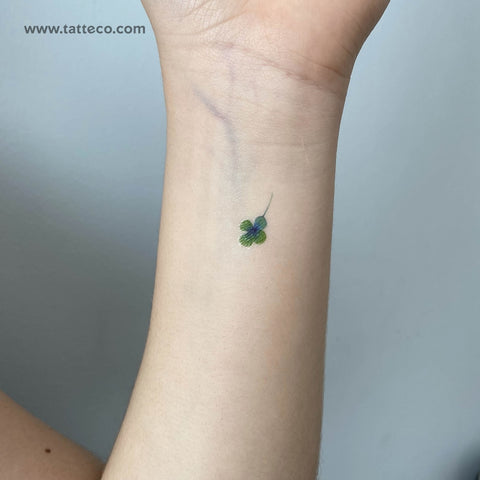 Four Leaf Clover Temporary Tattoo - Set of 3
