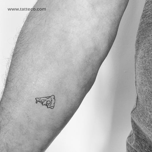 Tatuaje temporal de rebanada de pizza (juego de 3)
