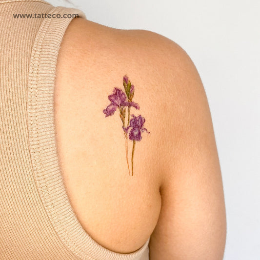 Tatuaje temporal ilustrativo de iris - Juego de 3