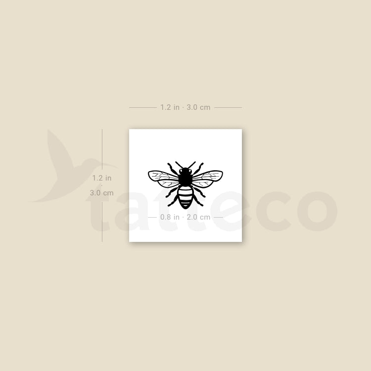 Bee Temporary Tattoo - Set of 3