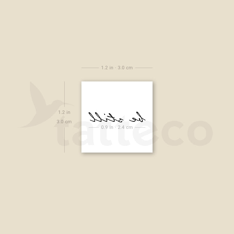 Be Still Temporary Tattoo - Set of 3