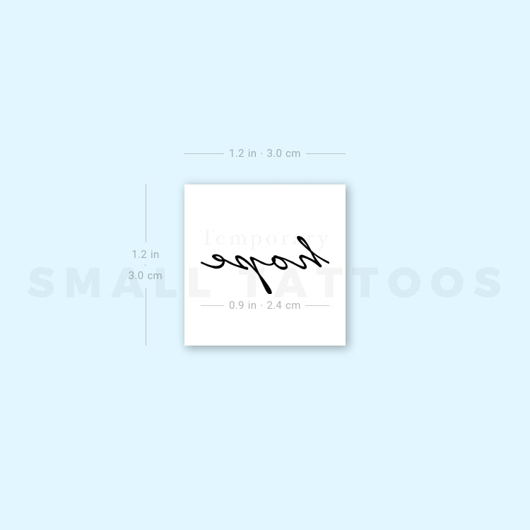 Hope Temporary Tattoo - Set of 3