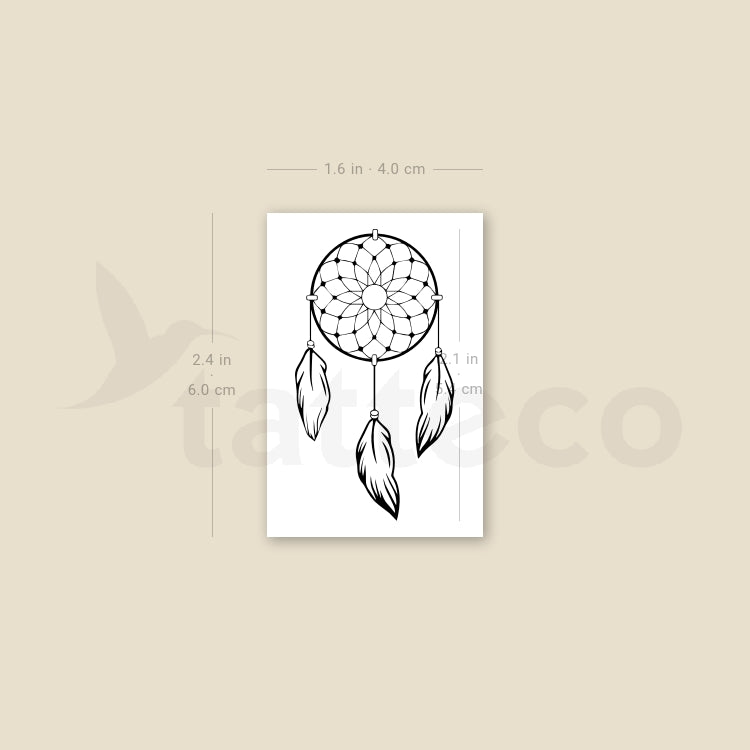 Dreamcatcher Temporary Tattoo - Set of 3