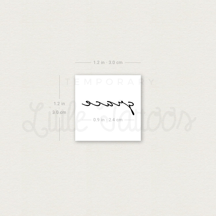 Small Grace Temporary Tattoo - Set of 3