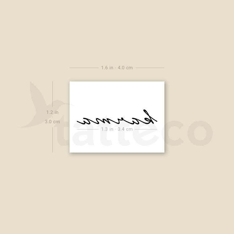 Karma Temporary Tattoo - Set of 3