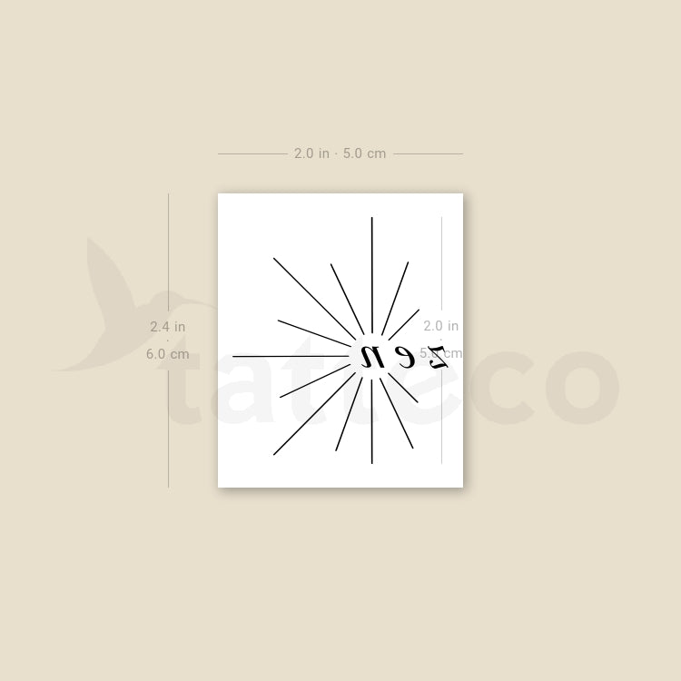 Zen Temporary Tattoo by 1991.ink - Set of 3