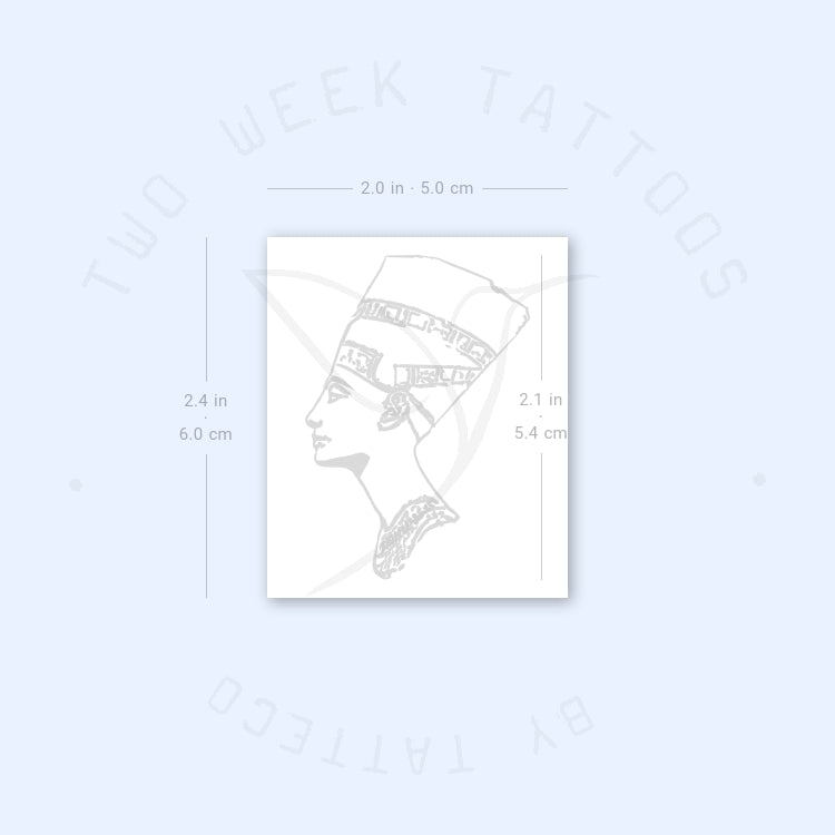 Tatuaje semipermanente de Nefertiti - Juego de 2