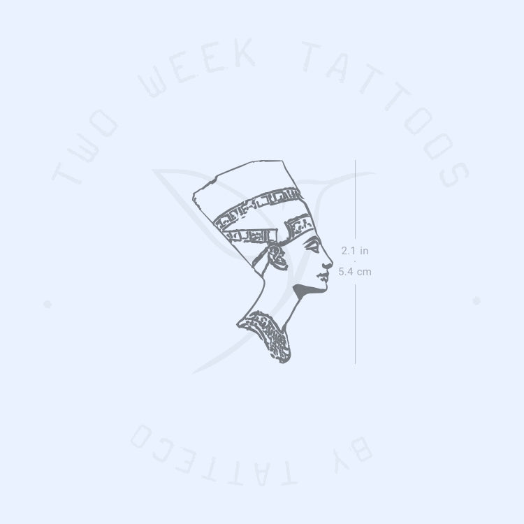 Tatuaje semipermanente de Nefertiti - Juego de 2