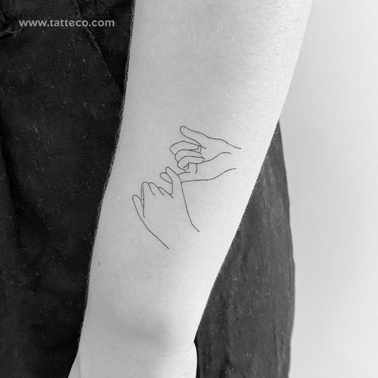Tatuaje temporal Pinky Promise - Juego de 3