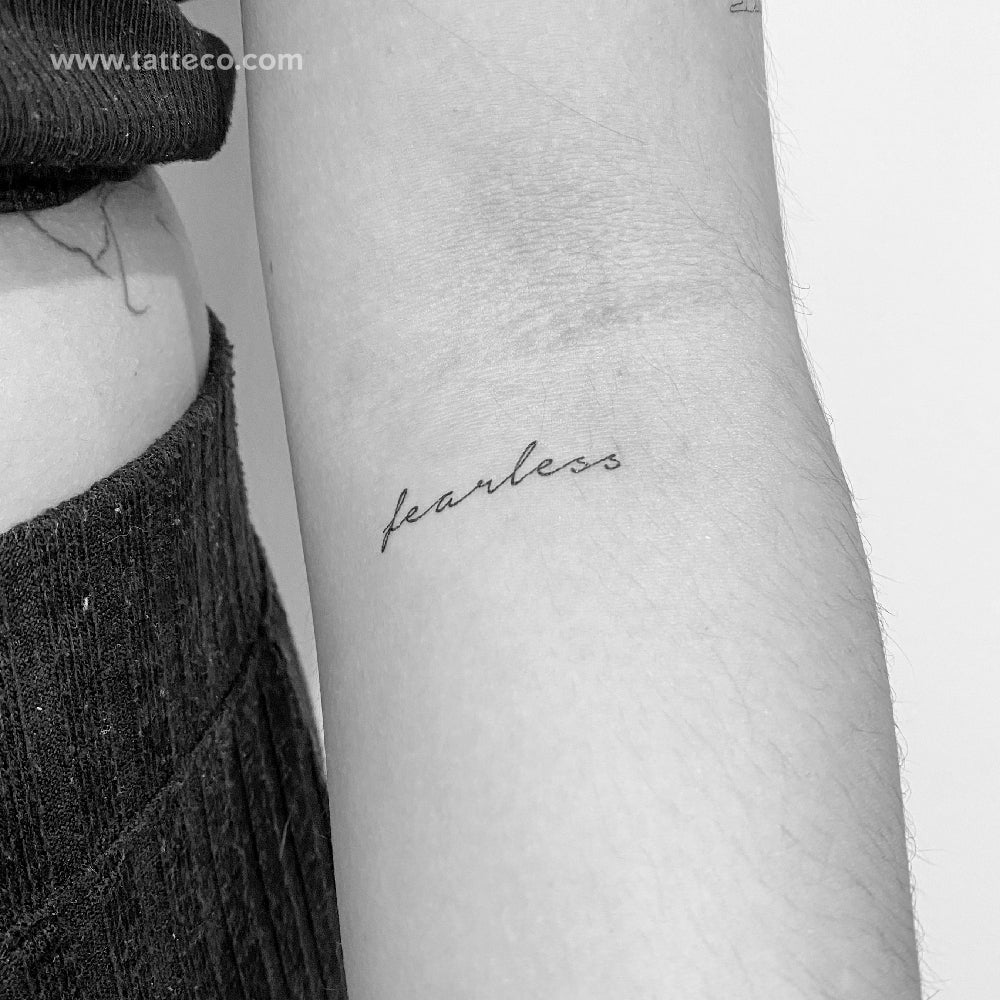 Fearless Temporary Tattoo - Set of 3