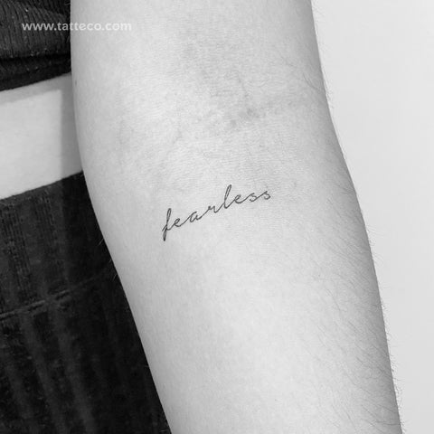 Fearless Temporary Tattoo - Set of 3