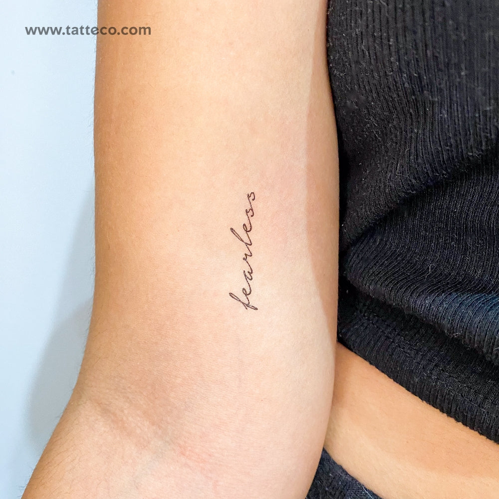 Fearless Temporary Tattoo - Set of 3