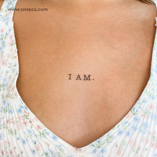 I AM. Temporary Tattoo - Set of 3