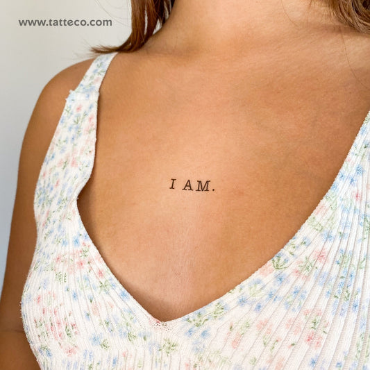 I AM. Temporary Tattoo - Set of 3