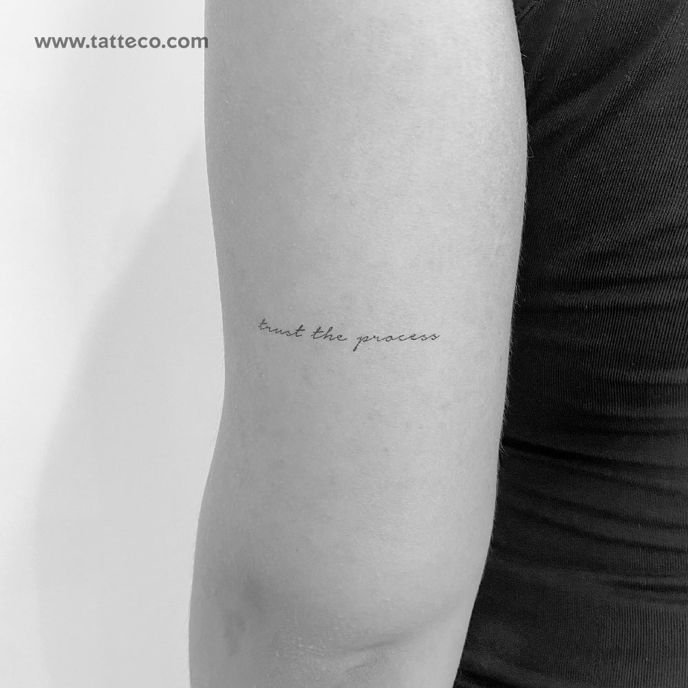 Trust The Process Temporary Tattoo - Set of 3