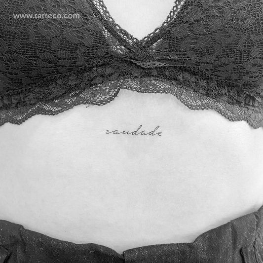 Saudade Temporary Tattoo - Set of 3
