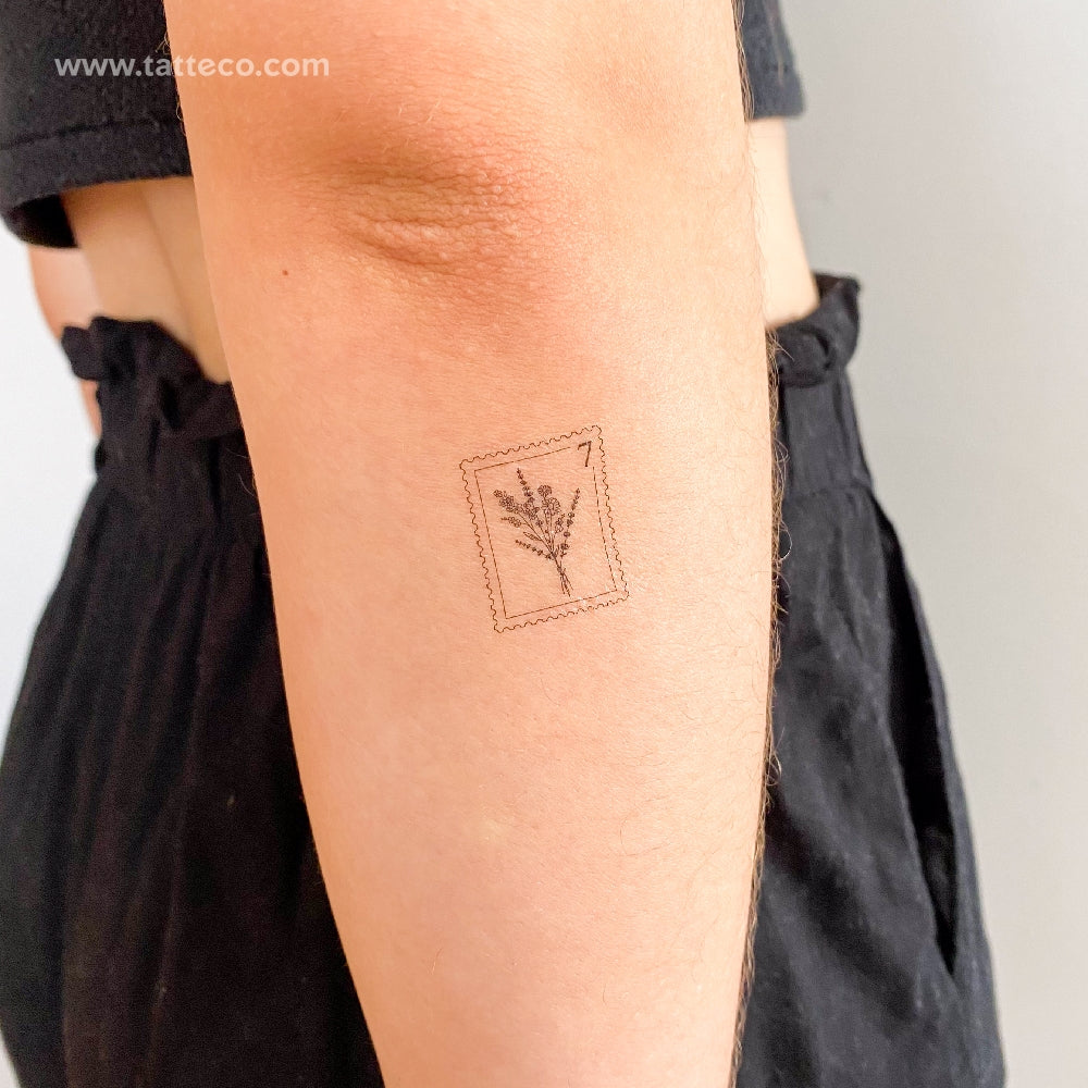 Bouquet Stamp Temporary Tattoo - Set of 3