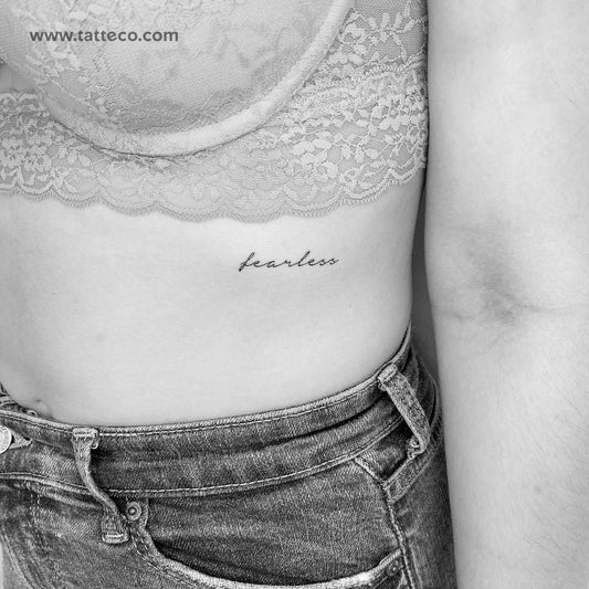Tatuaje temporal "Fearless" - Juego de 3