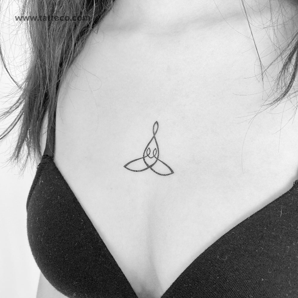 Tatuaje temporal con símbolo de madre y dos hijos (juego de 3)