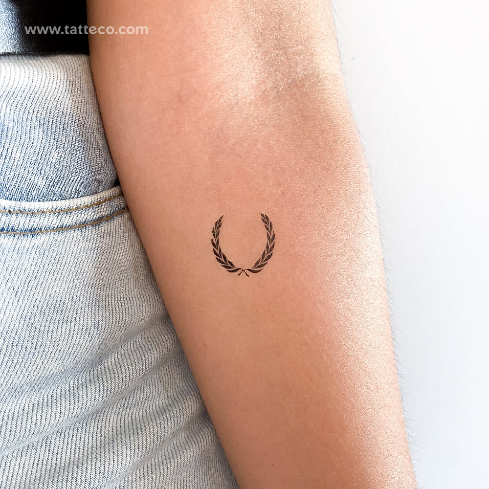 Laurel Wreath Temporary Tattoo - Set of 3