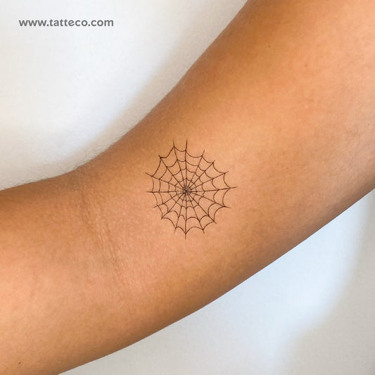Tatuaje temporal de telaraña - Juego de 3