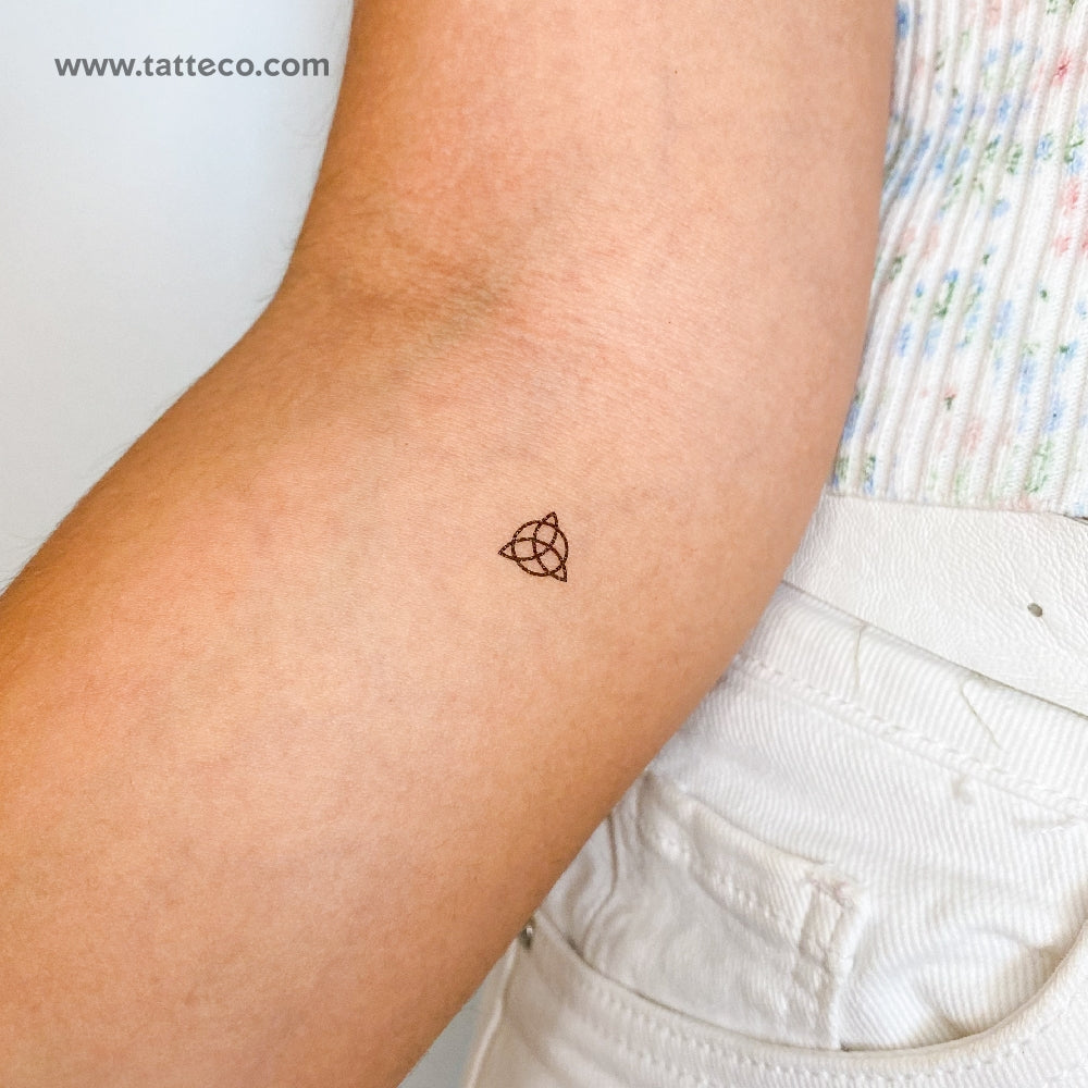 Small Trinity Knot Temporary Tattoo - Set of 3