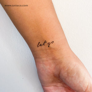 Let Go Temporary Tattoo - Set of 3