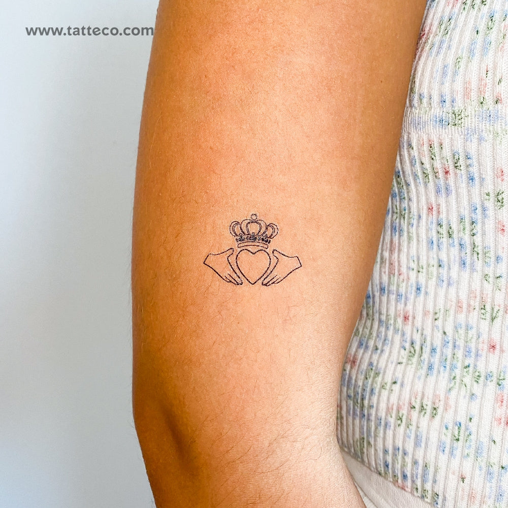 Claddagh Temporary Tattoo - Set of 3