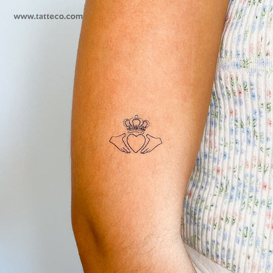 Tatuaje temporal de Claddagh - Juego de 3