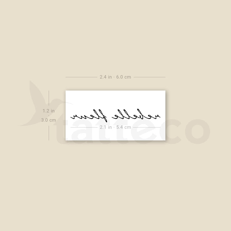 Tatuaje temporal Rebelle Fleur - Juego de 3
